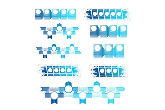 Blue Infographic Chart Graphics for Infographics
