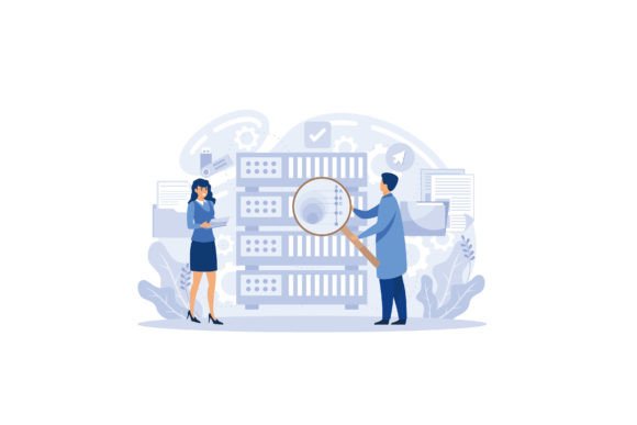 Data Analysis Concept with Characters Graphics and Illustrations