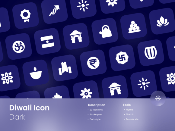 Diwali Icon Set Dark Mode Graphics and Icons Review