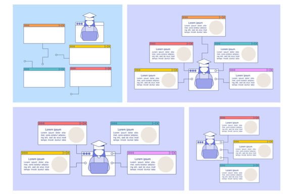Electronic Education Infographic Chart Graphics