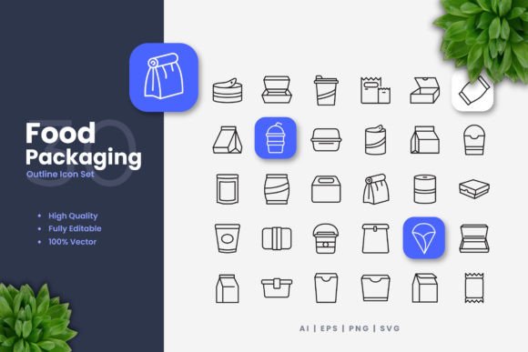 Food Packaging Icons Graphics and Icons Review