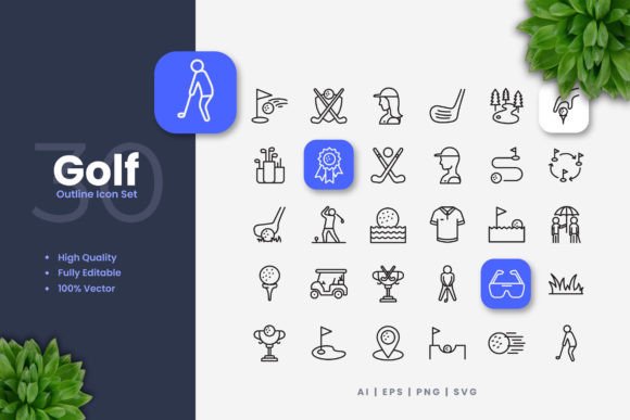 Golf Icons Graphics Review