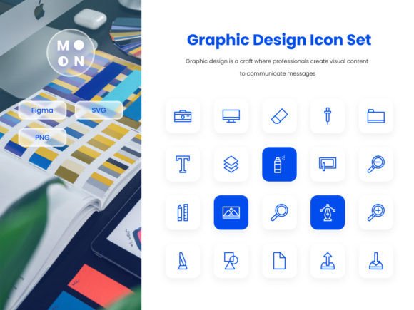 Graphic Design Icon Set: Graphics and Icons for Crafters