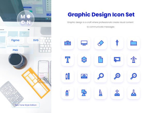 Graphic Design Two-Tone Icon Set: A Designer’s Review for Client Projects