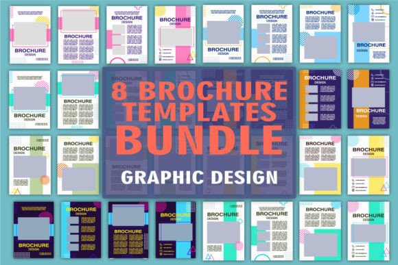 Graphic Industry Brochure Template Set for Real Small Business Branding