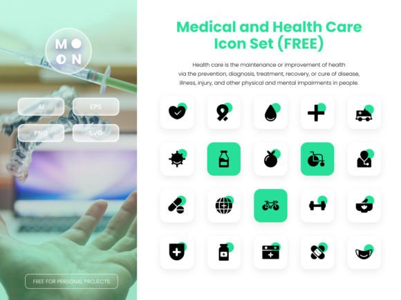 Medical and Health Care Icon Set: Graphics for Modern Publishing