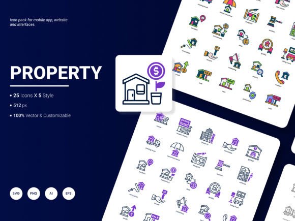 Property Icon Pack: Graphics and Icons for Real Branding