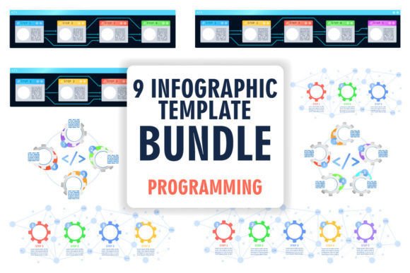 Software Interface Infographic Templates for Handmade Graphics