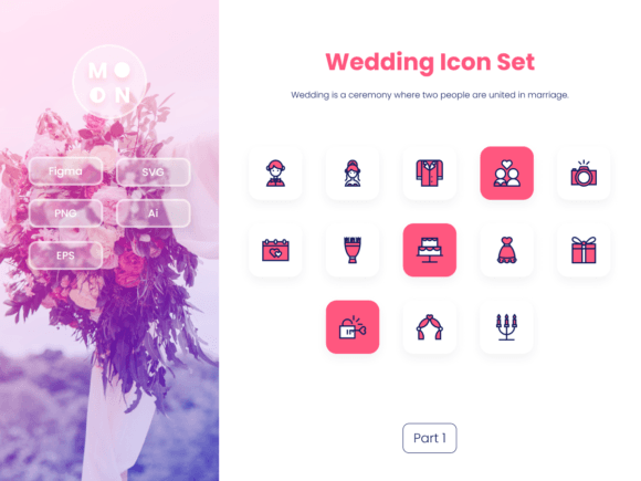 Wedding Icon Set Part 1 Graphics and Icons Review