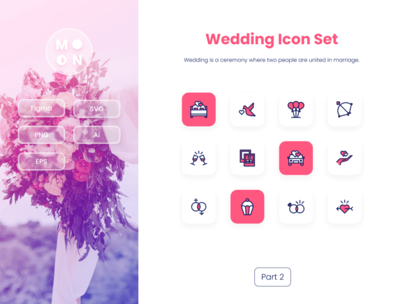 Wedding Icon Set Part 2: A Practical Review for Graphics and Icons Sellers